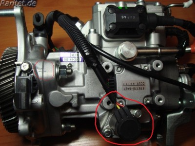 Вот это сам таймер (датчик) под ним и шток.