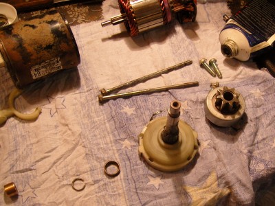 сборка вала с бендиксом