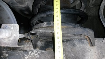 высота старой пружины в рабочем положении