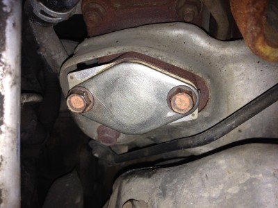 Вот таким образом была кастрирована система EGR! Использовалась штатная заглушка коллектора. Номер по каталогу (ME 200542).