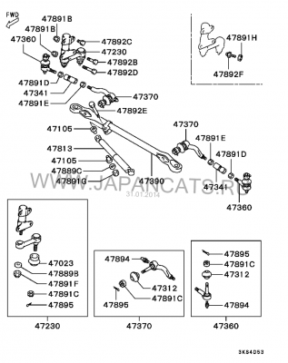 Тяга_демпфер.png (121.61 КБ) 361 просмотр STEERING LINKAGE<br />W/DAMPER