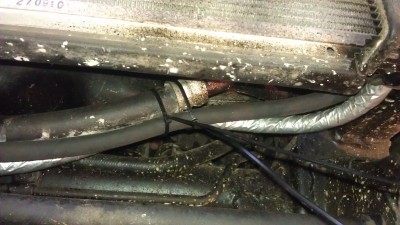 IMAG0626.jpg (1.02 МБ) 873 просмотра Шланги от радиатора на термостат вдоль нижнего ребра радиатора