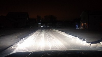 так выглядит ближний свет с водительского места