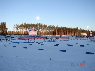 1-й день. Вид на стадион с трибуны С1(от борта)