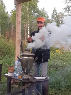 А в самовар те шишки, которые, чисто случайно, приехали на моем багажнике