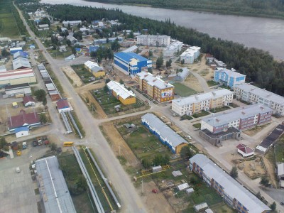 вид на Хулимсунт с вертолёта