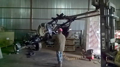 Покраска нижней части.