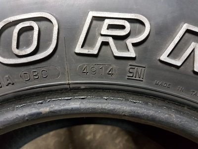 Дата производства всех покрышек.
