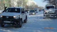 А на улице нонче с утра -22с, а весь город в сугробах и шишках.