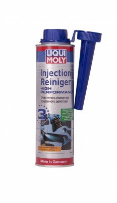 Injection Reiniger High Performance (3) – препарат ударного действия, специально для тяжелых загрязнений топливной системы, особенно форсунок. Рекомендуется возить в багажнике при дальних путешествиях и заправках на местных АЗС. Полностью устраняет последствия использования «паленого» топлива. Восстанавливает мощность и экономичность двигателя, сокращает вредные выбросы. Защищает от водяного конденсата и коррозии. Для любых бензиновых двигателей с инжектором и катализатором. Добавляется в топливо при возникновении проблем или профилактически, 300 мл на бак. Смешивается с топливом самостоятельно.