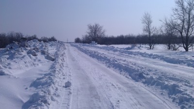 А вот так у нас сейчас... Представляете в конце марта всё это начнёт резко таять...