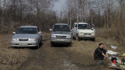 на природе